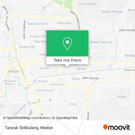 Tanpak Sidikalang map