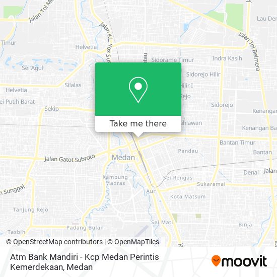 Atm Bank Mandiri - Kcp Medan Perintis Kemerdekaan map