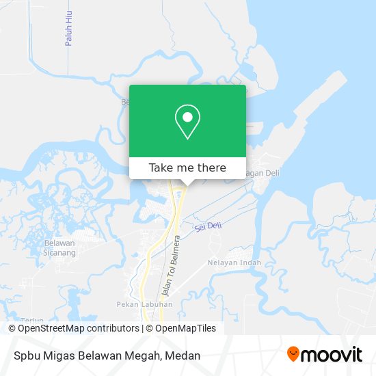 Spbu Migas Belawan Megah map