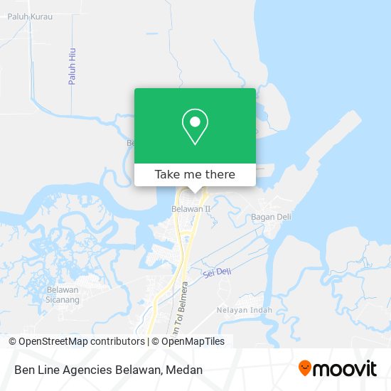 Ben Line Agencies Belawan map