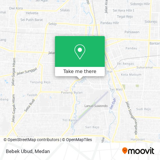 Bebek Ubud map