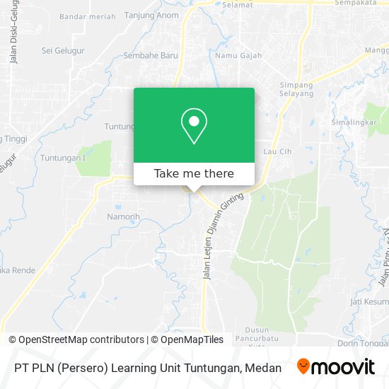 PT PLN (Persero) Learning Unit Tuntungan map