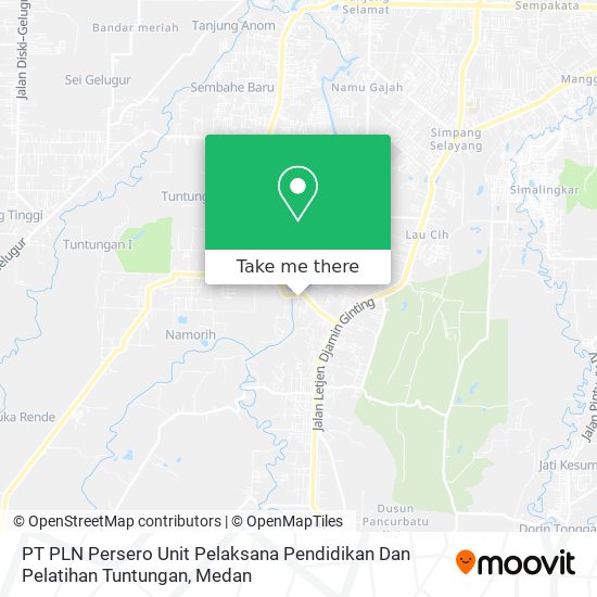 PT PLN Persero Unit Pelaksana Pendidikan Dan Pelatihan Tuntungan map