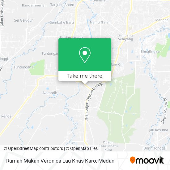 Rumah Makan Veronica Lau Khas Karo map