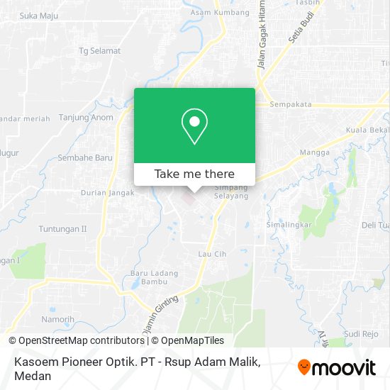 Kasoem Pioneer Optik. PT - Rsup Adam Malik map
