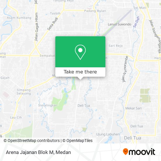 Arena Jajanan Blok M map