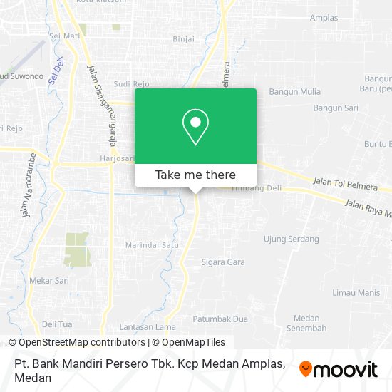 Pt. Bank Mandiri Persero Tbk. Kcp Medan Amplas map