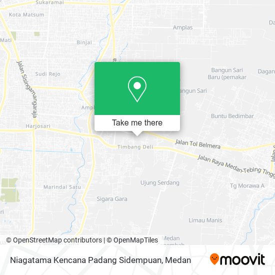 Niagatama Kencana Padang Sidempuan map