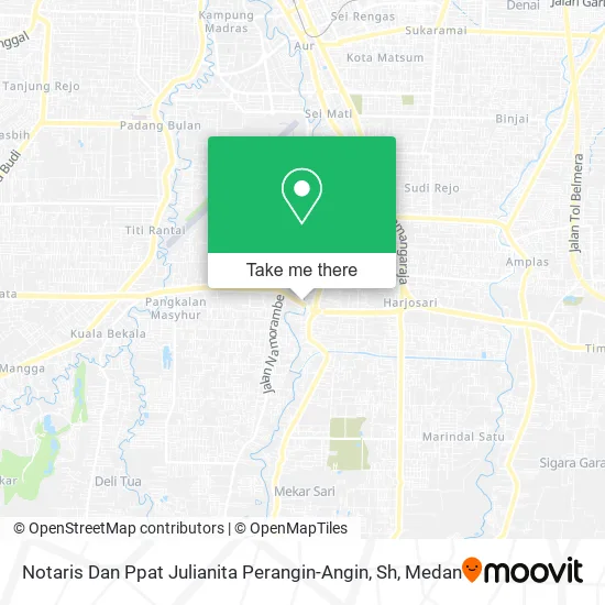 Notaris Dan Ppat Julianita Perangin-Angin, Sh map