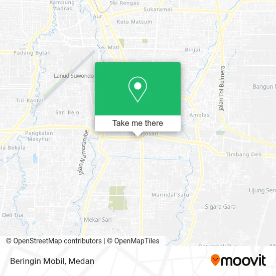 Beringin Mobil map