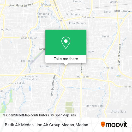 Batik Air Medan Lion Air Group Medan map