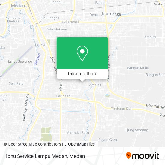 Ibnu Service Lampu Medan map