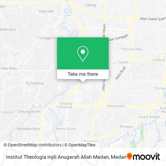 Institut Theologia Injili Anugerah Allah Medan map