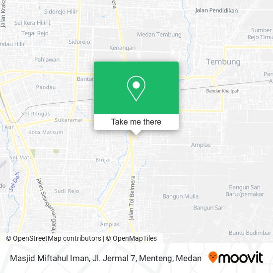 Masjid Miftahul Iman, Jl. Jermal 7, Menteng map