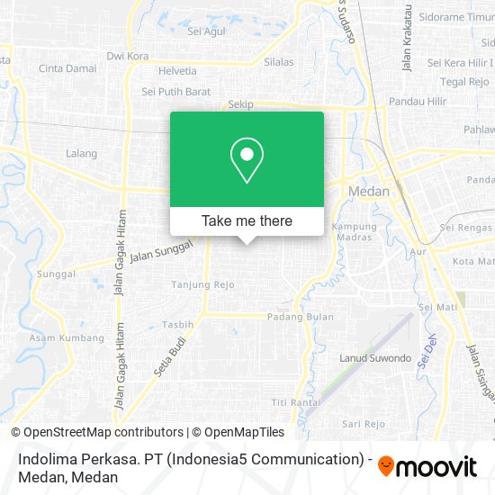 Indolima Perkasa. PT (Indonesia5 Communication) - Medan map