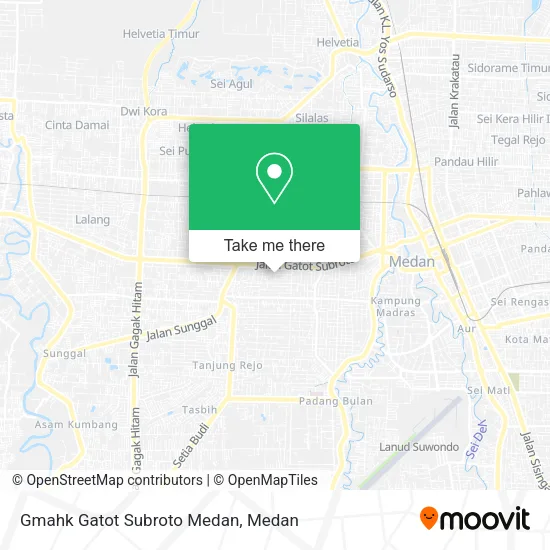 Gmahk Gatot Subroto Medan map