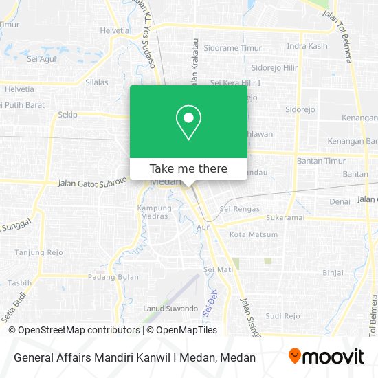 General Affairs Mandiri Kanwil I Medan map