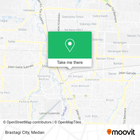 Brastagi City map