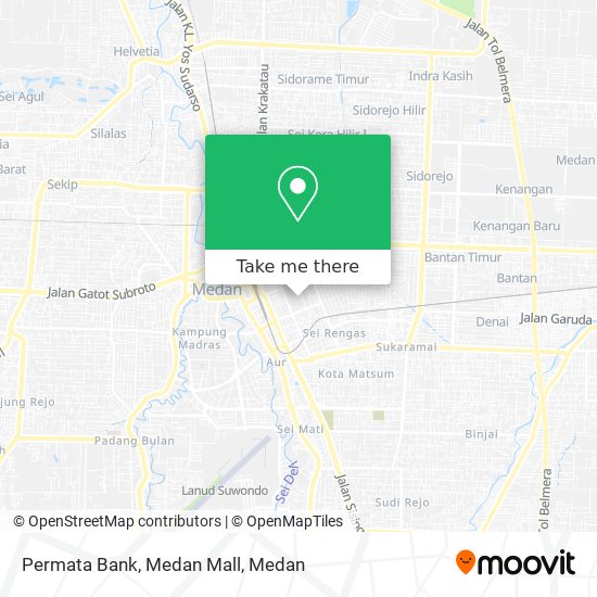 Permata Bank, Medan Mall map