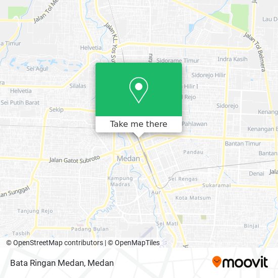 Bata Ringan Medan map