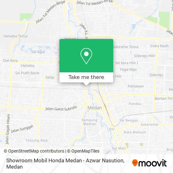 Showroom Mobil Honda Medan - Azwar Nasution map