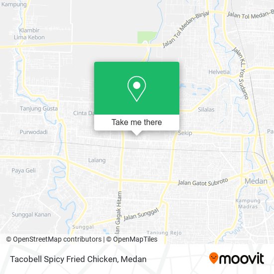Tacobell Spicy Fried Chicken map