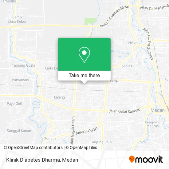 Klinik Diabetes Dharma map
