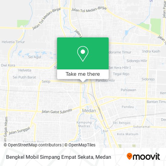 Bengkel Mobil Simpang Empat Sekata map