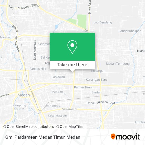 Gmi Pardamean Medan Timur map