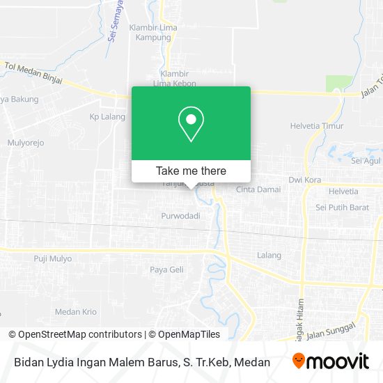 Bidan Lydia Ingan Malem Barus, S. Tr.Keb map