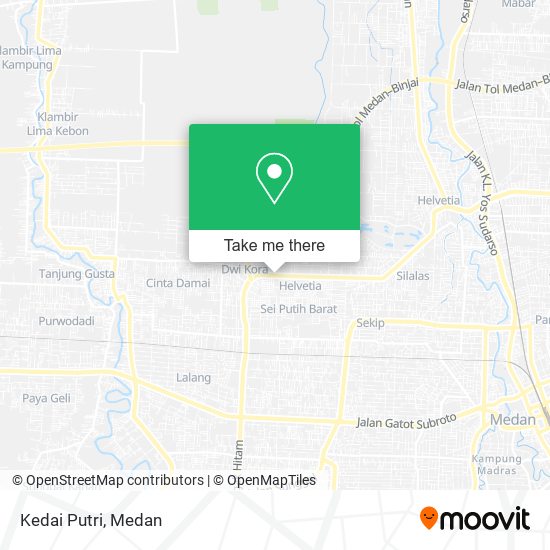 Kedai Putri map