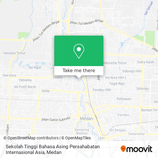 Sekolah Tinggi Bahasa Asing Persahabatan Internasional Asia map
