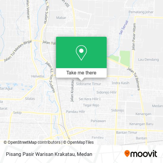 Pisang Pasir Warisan Krakatau map