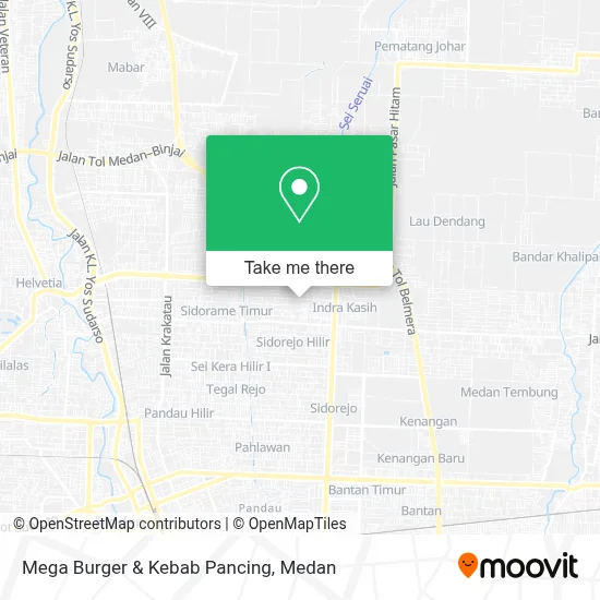 Mega Burger & Kebab Pancing map