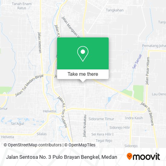 Jalan Sentosa No. 3 Pulo Brayan Bengkel map