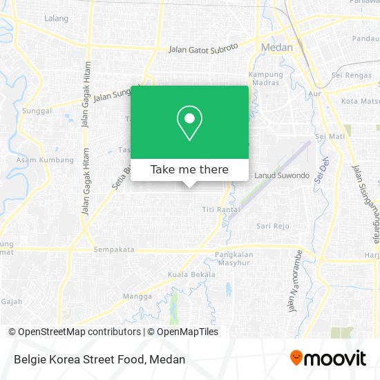 Belgie Korea Street Food map
