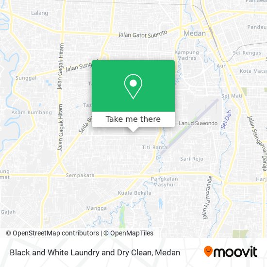 Black and White Laundry and Dry Clean map