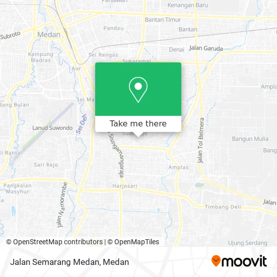 Jalan Semarang Medan map