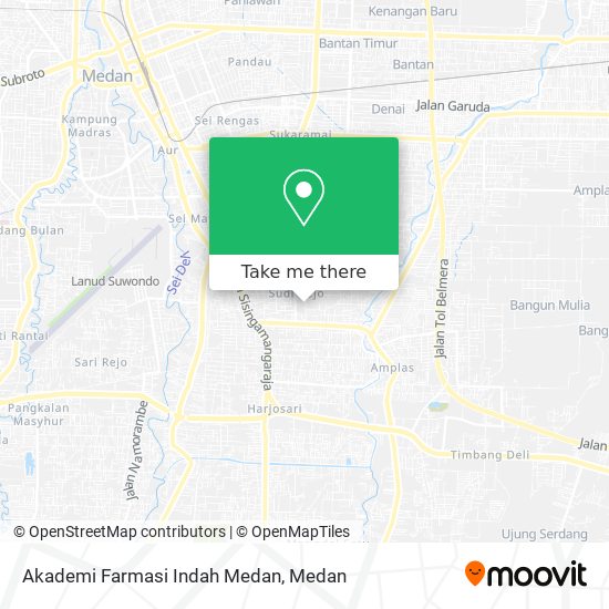 Akademi Farmasi Indah Medan map