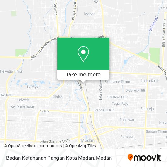 Badan Ketahanan Pangan Kota Medan map