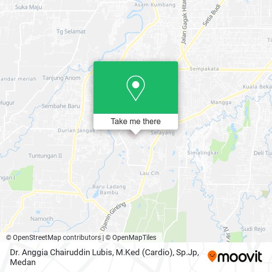 Dr. Anggia Chairuddin Lubis, M.Ked (Cardio), Sp.Jp map