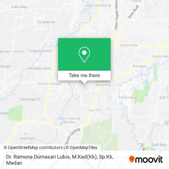 Dr. Ramona Dumasari Lubis, M.Ked(Kk), Sp.Kk map