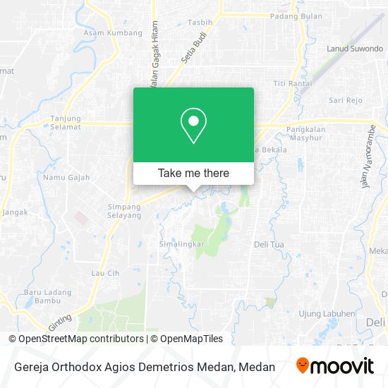 Gereja Orthodox Agios Demetrios Medan map