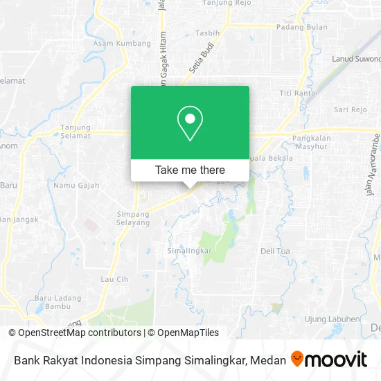 Bank Rakyat Indonesia Simpang Simalingkar map
