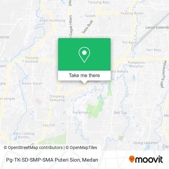 Pg-TK-SD-SMP-SMA Puteri Sion map