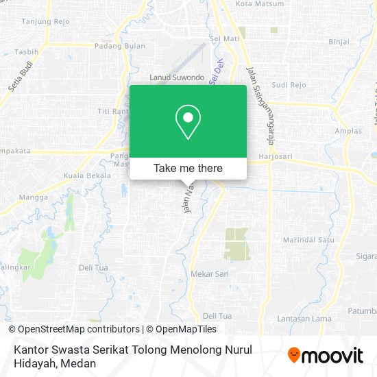 Kantor Swasta Serikat Tolong Menolong Nurul Hidayah map