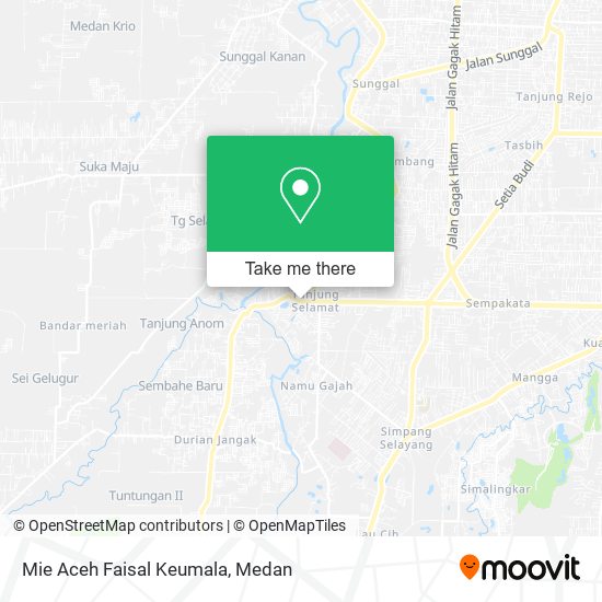 Mie Aceh Faisal Keumala map