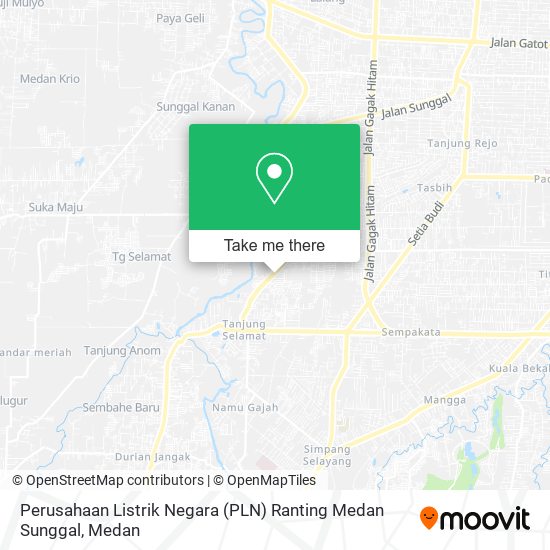 Perusahaan Listrik Negara (PLN) Ranting Medan Sunggal map
