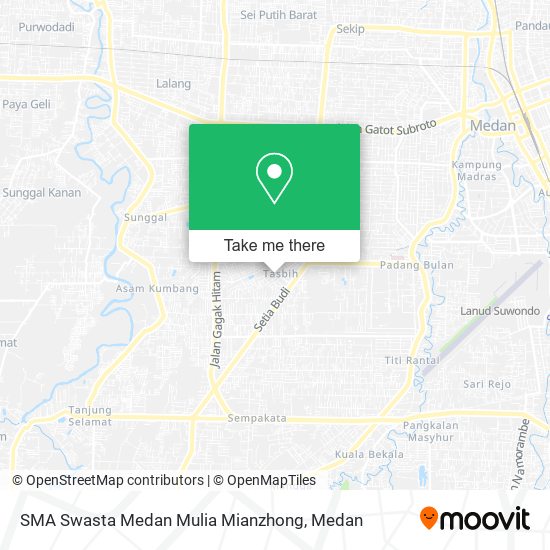 SMA Swasta Medan Mulia Mianzhong map