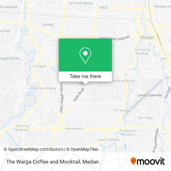 The Warga Coffee and Mocktail map